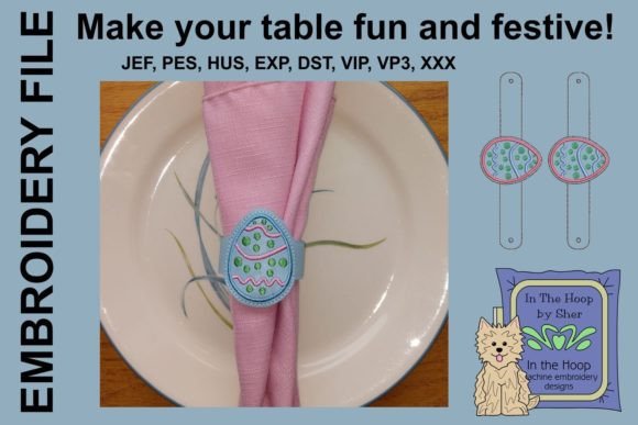 Easter Egg Napkin Ring: A Sweet Embroidery Review