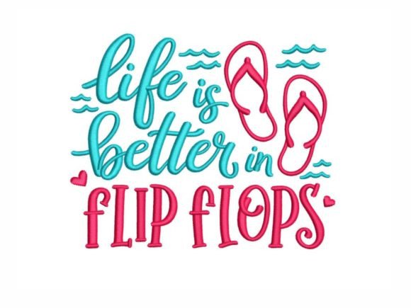Life is Better in Flip Flops: A Summer Embroidery Review