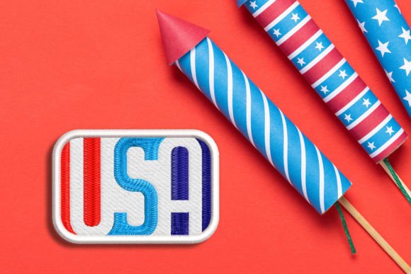 Review: USA Knockout Word Art Patch ITH Applique